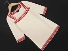 FRAGILE フラジール リブ スクエアネック 五分袖 サマー ニット セーター size38/オフホワイト ■◆ レディースのサムネイル