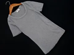 OLD ENGLAND オールドイングランド シルク混 Uネック 半袖 ニット セーター size36/ライトグレー ■◇ レディースのサムネイル