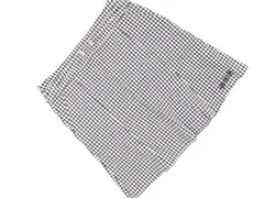 CLATHAS クレイサス ギンガムチェック ロゴ刺 タック Aライン 台形 スカート size38/黒ｘ白 ■◇ レディースのサムネイル
