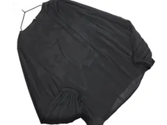 BARNEYS NEW YORK バーニーズニューヨーク シアー プルオーバー ブラウス シャツ size36/黒 ■◇ レディースのサムネイル