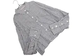 tommy jeans トミージーンズ チェック ショート丈 シャツ sizeS/白ｘ黒 ■◇ レディースのサムネイル