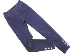 MAJESTIC LEGON マジェスティックレゴン ボタンフライ デニムパンツ sizeM/紺 ■■ レディースのサムネイル