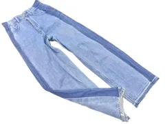 AZUL BY MOUSSY アズールバイマウジー サイドライン カットオフ デニムパンツ size25/紺 ■■ レディース