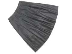 TRANS WORK トランスワーク タック スカート size38/黒 ■■ レディースのサムネイル