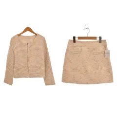 プロポーション ボディドレッシング PROPORTION BODY DRESSING セットアップ ツイード ノーカラージャケット ミニスカート 3 アイボリー ■ECC004のサムネイル