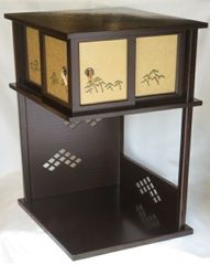未使用 茶道具 淡々斎好み 徒然棚 溜塗 組立式 紙箱 - メルカリ