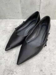 AZUL BY MOUSSY ポインテッドトゥ ミュール ブラック - メルカリ