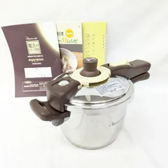 【美品】ワンダーシェフ 魔法のクイック料理 エスプレッソ 3L 片手圧力鍋 AQSA30 レシピ本・取説付 IH・ガス対応 2〜3人用 超高圧140kPa 時短のサムネイル