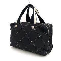 CHANEL / シャネル ◆旧トラベルライン ミニボストン ハンドバッグ ナイロン ブラック 【バッグ/バック/BAG/鞄/カバン】 ブランド【中古】 のサムネイル