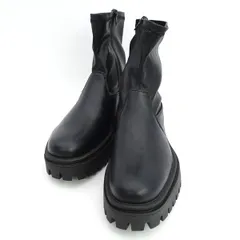 glabella  ◆サイドジップブーツ/厚底/合皮/ブラック/サイズL GLBB-277 【メンズ/MEN/男性/ボーイズ/紳士】【靴/クツ/シューズ/SHOES】 メンズファッション【中古】 のサムネイル