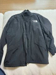 極美品/XL】ノースフェイス マウンテンパーカー スクエアロゴ 黒 105 