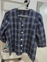 クラ イージー チェック シャツ 兼 ブラウスのサムネイル