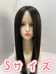 フルウィッグ人毛100%医療ウィッグ鎖骨ミディアム ロングストレート