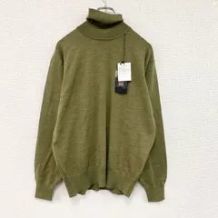 DAKS LONDON　ダックス ロンドン　タートルネックニットセーター　カーキ　40サイズ　古着のサムネイル