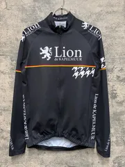 KB710 リオンドカペルミュール Lion de KAPELMUUR 長袖 サイクルジャージ 黒 Mのサムネイル