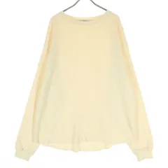 美品 FREAK'S STORE フリークスストア 長袖 サーマル カットソー Free クリーム ワッフル メンズ 古着のサムネイル