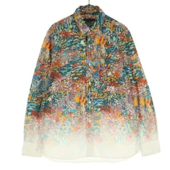 美品 TSUMORI CHISATO ツモリチサト 日本製 総柄 花柄 長袖 シャツ 2 襟取り外し可 メンズ 古着のサムネイル