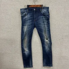 PHILIPP PLEIN(フィリッププレイン) ストレッチデニム ズボン 32 D04388のサムネイル