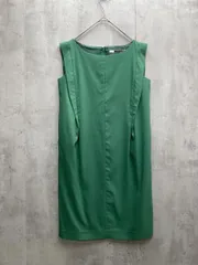 sakayori. サカヨリ ノースリーブ Iライン ワンピース ひざ丈 日本製 size38/グリーン ■◆レディースのサムネイル