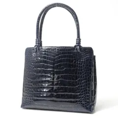 CROCODILE クロコダイル ハンドバッグ JRA認定 2WAY ショルダーバッグ シャイニングクロコ クロコダイルレザー 本ワニ革 ブランド古着【中古】20260605/RA9560のサムネイル
