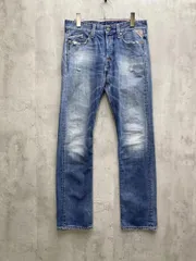 REPLAY リプレイ WAITOM ボタンフライ ダメージ加工 デニムパンツ sizeW29L32/青 ◇■メンズのサムネイル