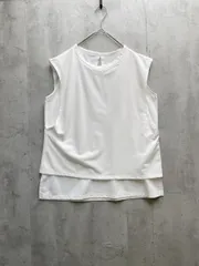 新品 OFUON/comfy Couture コンフィークチュール レイヤードノースリーブカットソー size38/ホワイト  ■◆レディース