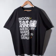 美少女戦士 セーラームーン Sailor Moon Tシャツ XXL 2XL ブラック キャラT アニメT Y2K ストリート オーバーサイズ ビッグプリント 古着 T172