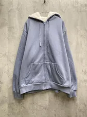 Honeys ハニーズ 暖裏起毛ボア ジップアップ パーカー size3L/青 ◆■レディースのサムネイル