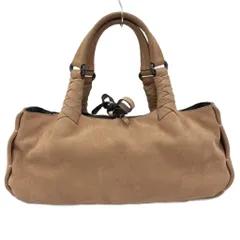 ジョルジオアルマーニ GIORGIO ARMANI ハンドバッグ GAロゴ型押し 編み込みハンドル レザー ベージュ /JSのサムネイル