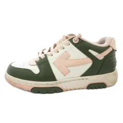 オフホワイト OFF WHITE Out Of Office スニーカー シューズ ローカット レザー 38 グリーン ピンク ホワイト /FFのサムネイル