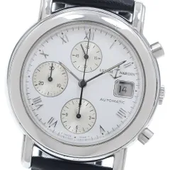 訳あり ユリス・ナルダン Ulysse Nardin 433-77-30 サンマルコ クロノグラフ 自動巻き メンズ 保証書付き_948578のサムネイル