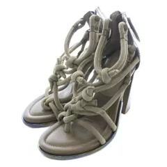 アレキサンダーワン ALEXANDER WANG ヒールサンダール スエード 編み込み 37 カーキ /SS ■OS ■GY62のサムネイル