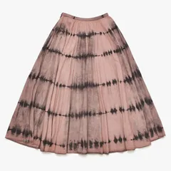 極美品 Christian Dior クリスチャンディオール Tie&Dior タイダイ染めデニムプリーツスカート 絞り染め 淡いピンク 34サイズ 022J04A3158 中古 4a003195のサムネイル