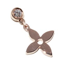 ルイヴィトン ピアス K18PG ダイヤ1P(0.04ct) モノグラム イディール