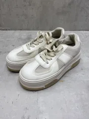 JELLY BEANS ジェリービーンズ 厚底 Tトゥデザイン コンビカラー スニーカー sizeLL/40（25.0cm相当）/白ｘグレーｘベージュ ■■レディースのサムネイル