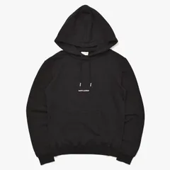 SAINT LAURENT PARIS サンローラン パリ パーカー フーディー  スモール ロゴ 2016 XS 464581 ブラック コットン 美品 中古 4a002705のサムネイル