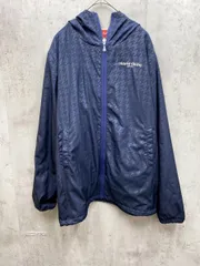 美品 marie claire マリクレール フリース 千鳥柄 ブルゾン ジャケット sizeLL/ネイビー  ◆■レディースのサムネイル