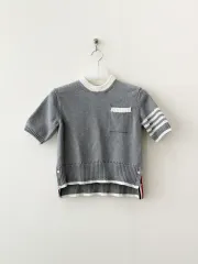 38サイズ *正規品 トム・ブラウン スティッチ コットン 斜めボーダー ショートスリーブ Tシャツのサムネイル