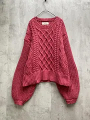 merlot メルロー ボリュームスリーブ ニット セーター sizeF/ピンク ◆■レディースのサムネイル