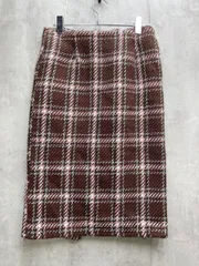 Jayro motomachi selection ジャイロモトマチセレクション チェック ロング スカート sizeM/ボルドー ◆■レディースのサムネイル