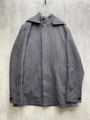 美品 MICHEL KLEIN HOMME ミッシェルクランオム 千鳥柄 ショート コート（クロード） size48/グレー ◆■メンズのサムネイル