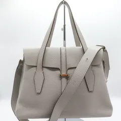 アナイ フラップスモールショルダーバッグ ハンドバッグ 2way レザー イタリア製 鞄 ブランド レディース グレー ANAYI 【中古】のサムネイル