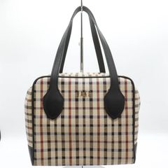 DAKS ハウスチェック ハンドバッグ キューブ型 [美品] - メルカリ