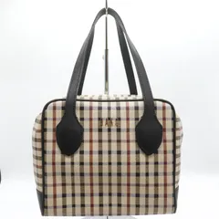 ダックス ハンドバッグ スクエア チェック柄 鞄 カバン ブランド レディース ベージュ DAKS 【中古】のサムネイル