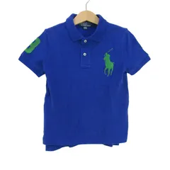ポロバイラルフローレン ポロシャツ トップス 半袖 ビッグポニー キッズ 男の子用 4/4Tサイズ ブルー Polo by Ralph Lauren 【中古】のサムネイル