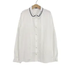 ポンポネット 長袖シャツ トップス ブラウス ピンタック キッズ 女の子用 M(150)サイズ ホワイト pom ponette 【中古】のサムネイル