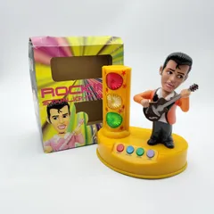【踊る貯金箱】ロッキング スターライト バンク エルビス風 貯金箱 コイン投入で踊る！光る！音楽が鳴る！昭和レトロのサムネイル