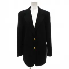 アクアスキュータム AQUASCUTUM 美品 ヴィンテージ テーラードジャケット ブレザー 紺ブレ 9 金ボタン 2B ノッチドラペル 開き見せ 総裏地 紺 ネイビー /KB ■ECG005のサムネイル