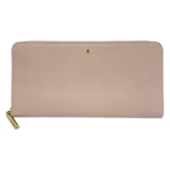 LANVIN en Bleu(ランバンオンブルー) 長財布美品  - ライトピンク ラウンドファスナー レザーのサムネイル