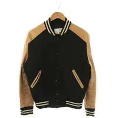 メゾンマルジェラ 14 Maison Margiela 14 16SS S30AM0336 VARSITY LEATHER JACKET ジャケット ブルゾン 切替 48 ブラック ベージュ /HK ■OSのサムネイル